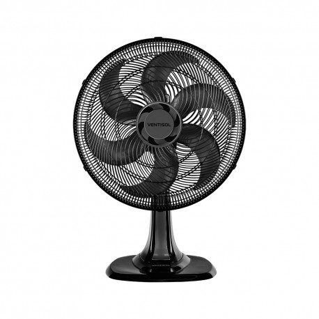 VENTILADOR MESA 40 CENTIMETROS 6 PAS TURBO COR PRETA 127V VENTISOL