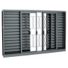 JANELA VENEZIANA EM AÇO COM GRADE ELO JVSGE SILENTFORT 6 FOLHAS 100X120X16 SASAZAKI