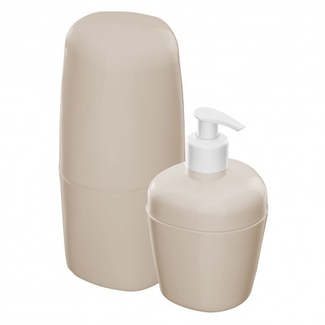 KIT ACESSORIOS BANHEIRO 2 PEÇAS KBB1 COR ARGILA ASTRA