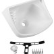 LAVATORIO PLASTICO 4,8 LITROS LV0 36X26 COR BRANCA 1 ASTRA