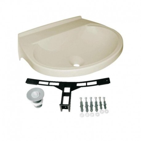 LAVATORIO PLASTICO 8,0 LITROS LV3 50X40 COR BEGE 8 ASTRA