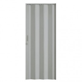 PORTA SANFONADA EM PVC 2,10M X 80CM CINZA
