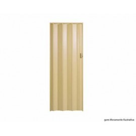 PORTA SANFONADA EM PVC 2,10M X 70CM BEGE