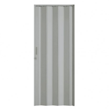 PORTA SANFONADA EM PVC 2,10M X 90CM CINZA