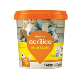 REJUNTE ACRILICO COR CINZA PLATINA 1KG QUARTZOLIT