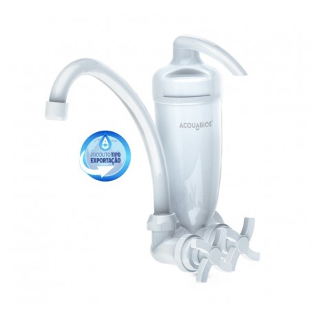 TORNEIRA COM FILTRO BRANCA DE PAREDE NEW ACQUABIOS