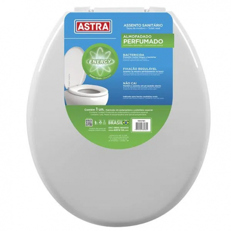 ASSENTO ALMOFADADO PERFUMADO BRANCO (ENERGY) - ASTRA