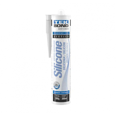 SILICONE ACÉTICO 280G BRANCO - TEKBOND