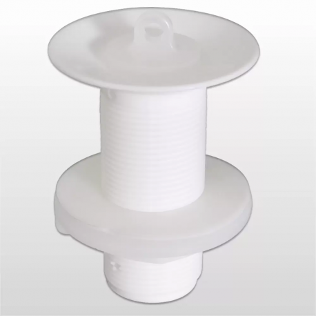 VÁLVULA PVC PARA LAVATÓRIOS SEM LADRÃO BRANCA - ASTRA