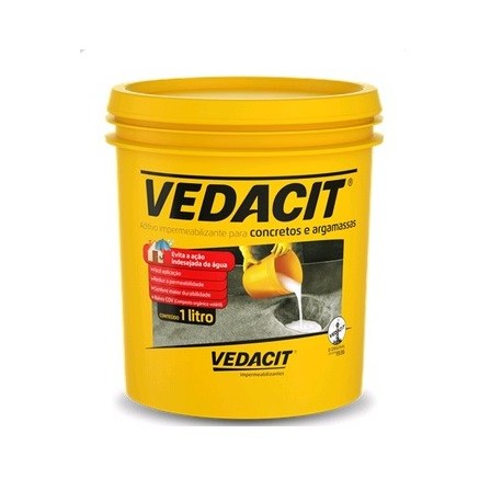 VEDACIT 1 LITRO ADITIVO CONCRETO