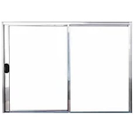 VITRÔ DE CORRER 100X100 2 FOLHAS ALUMINIO BRILHANTE ALIANCE