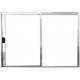 VITRÔ DE CORRER 100X120 2 FOLHAS ALUMINIO BRILHANTE ALIANCE