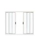 VITRÔ DE CORRER 100X200 4 FOLHAS ALUMINIO BRANCO ALIANCE