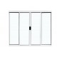 VITRÔ DE CORRER 100X200 4 FOLHAS ALUMINIO BRANCO ALIANCE