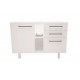 GABINETE DE COZINHA 1,20 METROS BRANCO GHEL PLUS