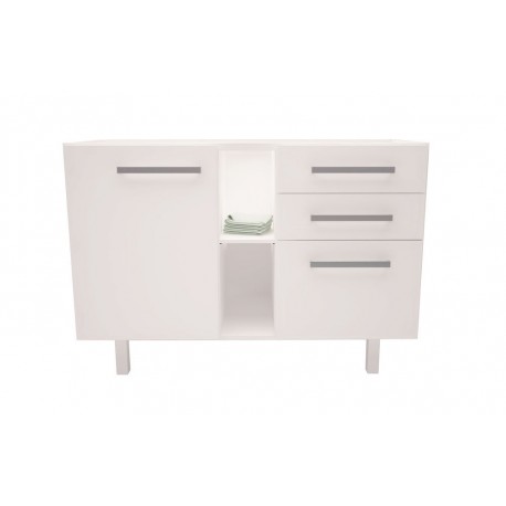 GABINETE DE COZINHA 1,20 METROS BRANCO GHEL PLUS