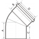 JOELHO ESGOTO SN 45º 150MM FORTLEV
